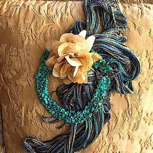 Turquoise Statement Necklace.           {🪺 16 in}